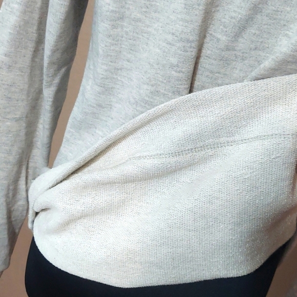 NWT Women's Jolt For Vanity Gray Aztec Patterned Sheer Knit Top - Picture 7 of 12